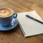 coffee pen notebook open notebook 2306471