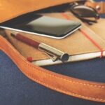 pocket leather goods purse notebook 1565402